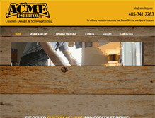 Tablet Screenshot of acmetees.com